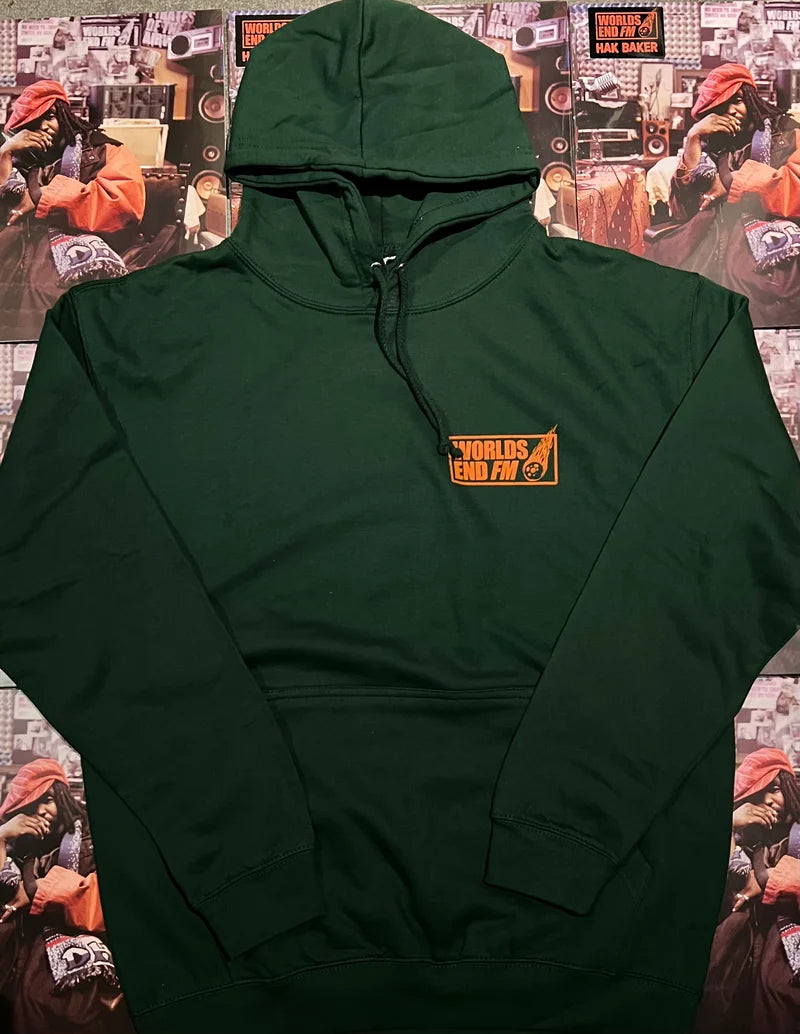 WORLDS END HOODIE - GREEN