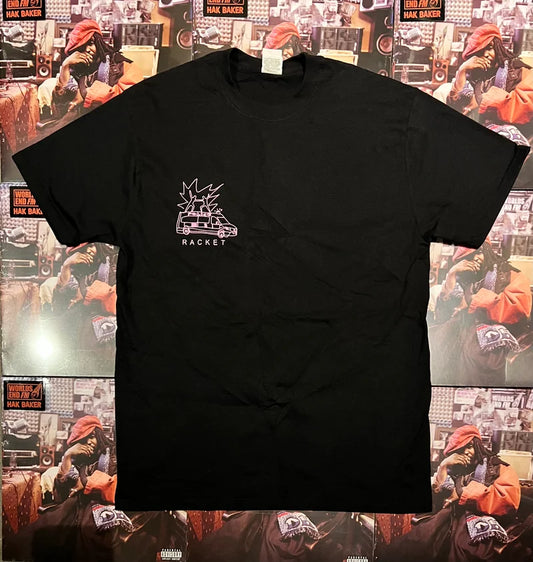 POLICE T-SHIRT - PINK & BLACK