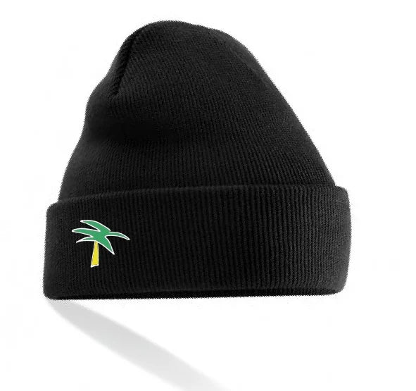 LOGO BEANIE - BLACK